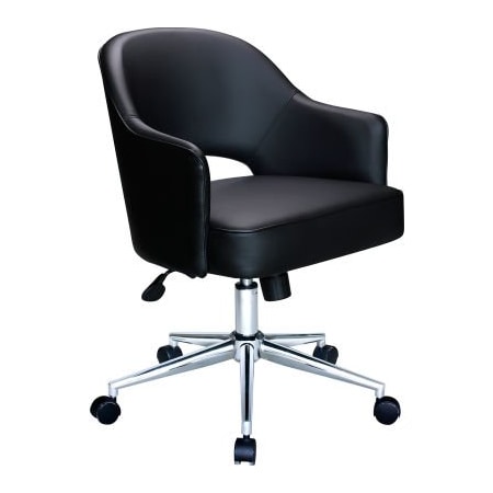Boss Office Products Black Caressoftplus Hospitality Chair B486C-BK